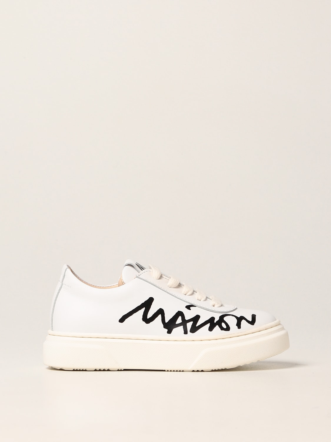 MM6 MAISON MARGIELA 신발: 신발 소년 Mm6 Maison Margiela, 화이트 - Img 1