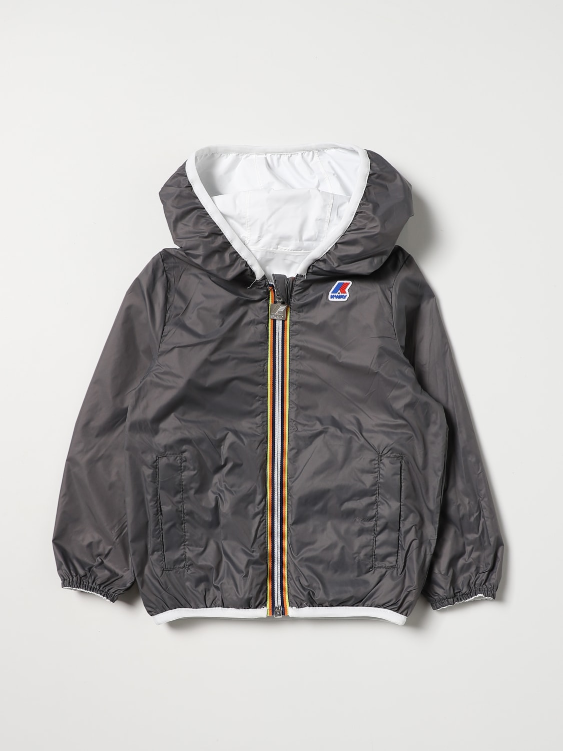 K-WAY JACKET: Jacket kids K-way, White - Img 3