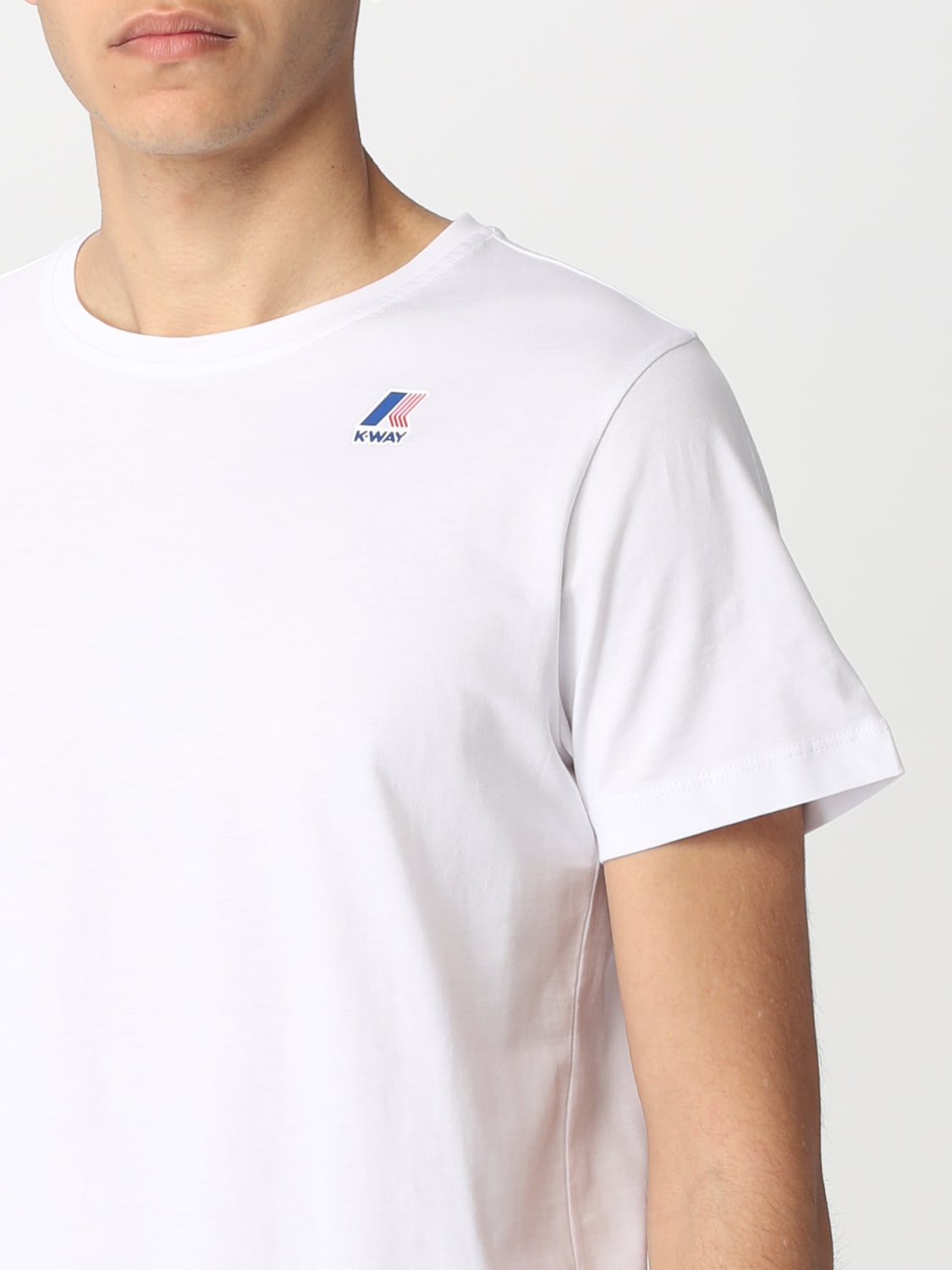 K-WAY: T-shirt men - White | K-Way t-shirt K007JE0 online at