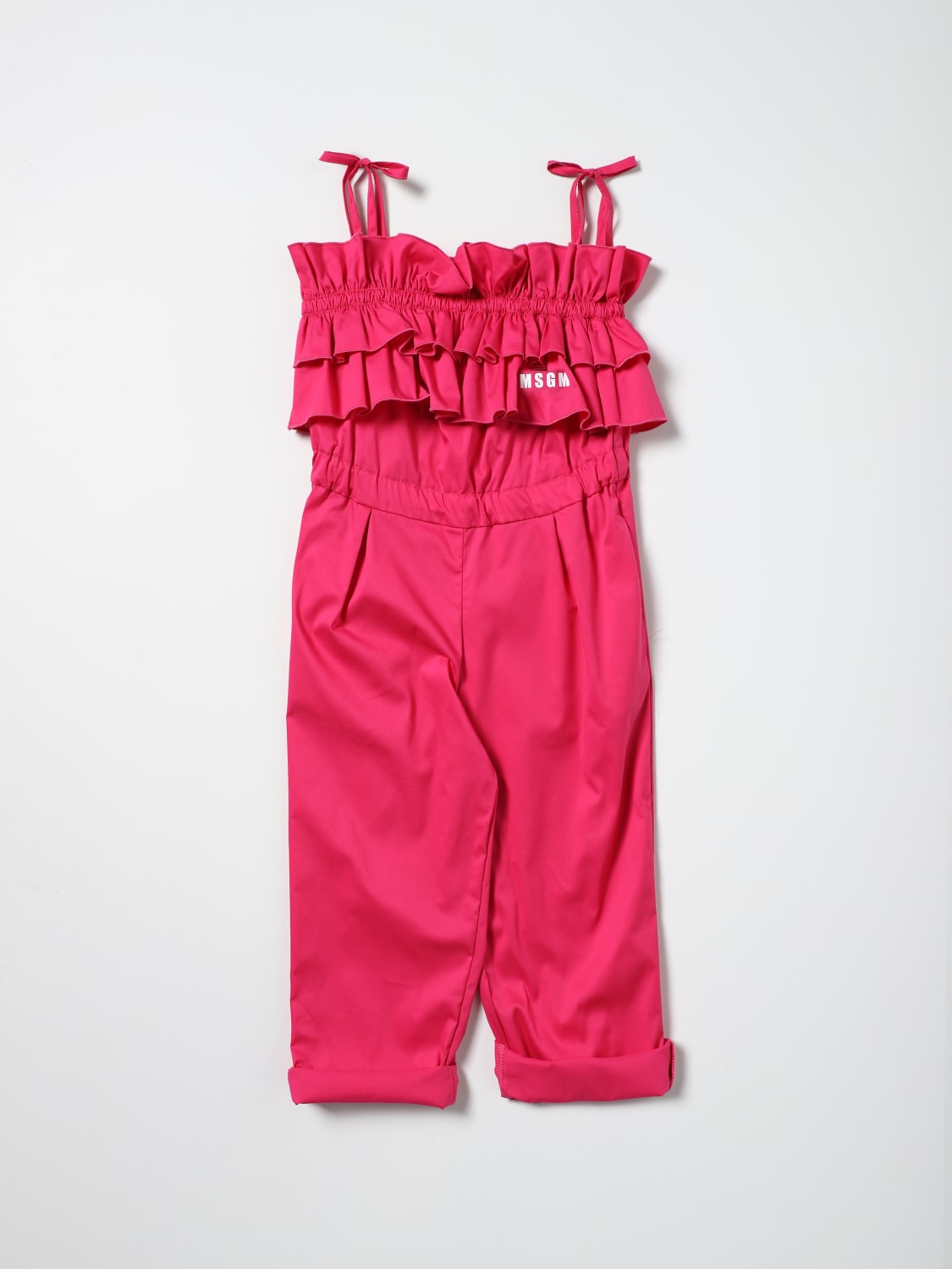 MSGM KIDS TRACKSUIT: Dress kids MSGM Kids, Fuchsia - Img 1