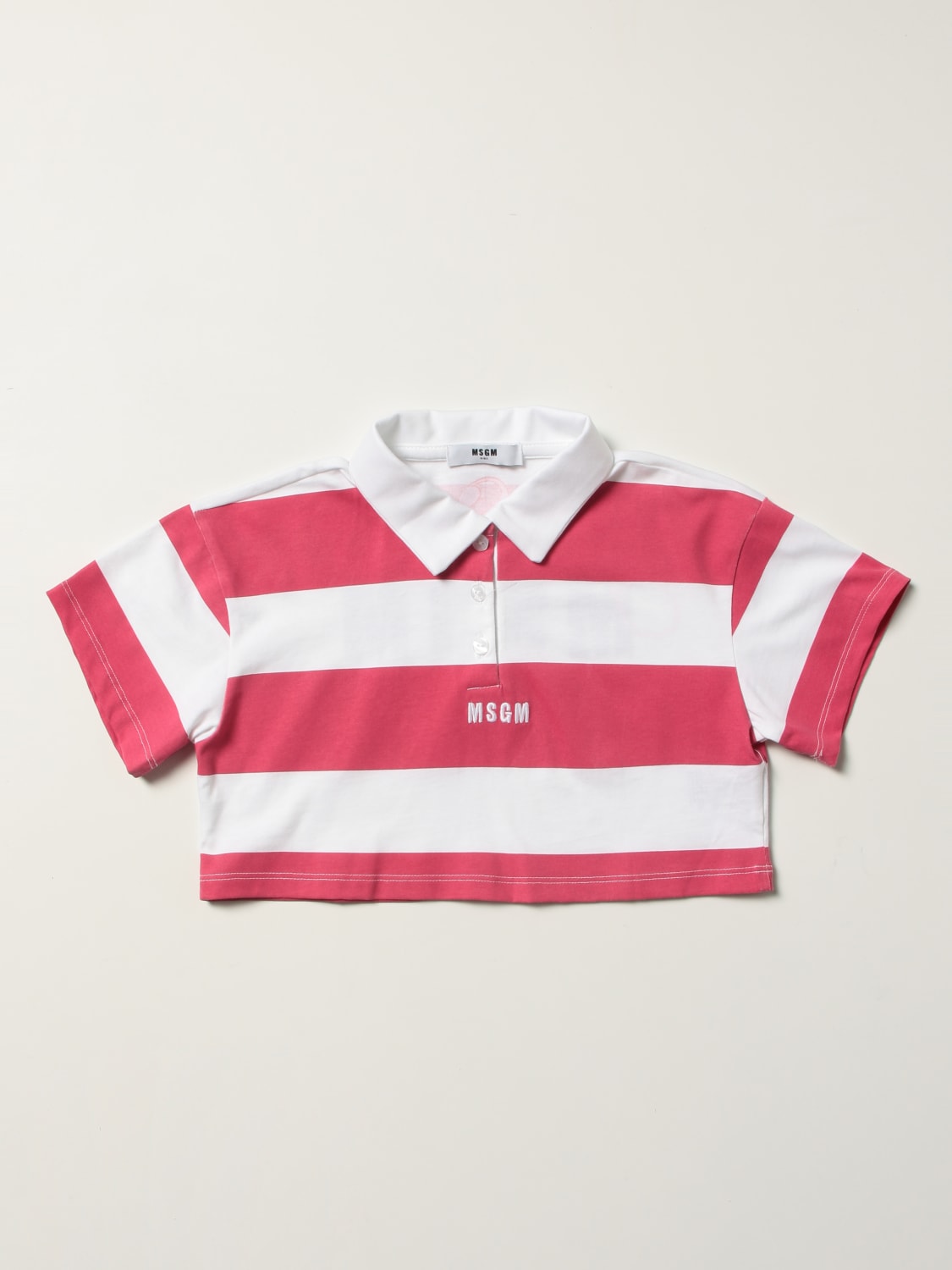 MSGM KIDS POLO衫: Polo衫 儿童 MSGM Kids, 紫红色 - Img 1