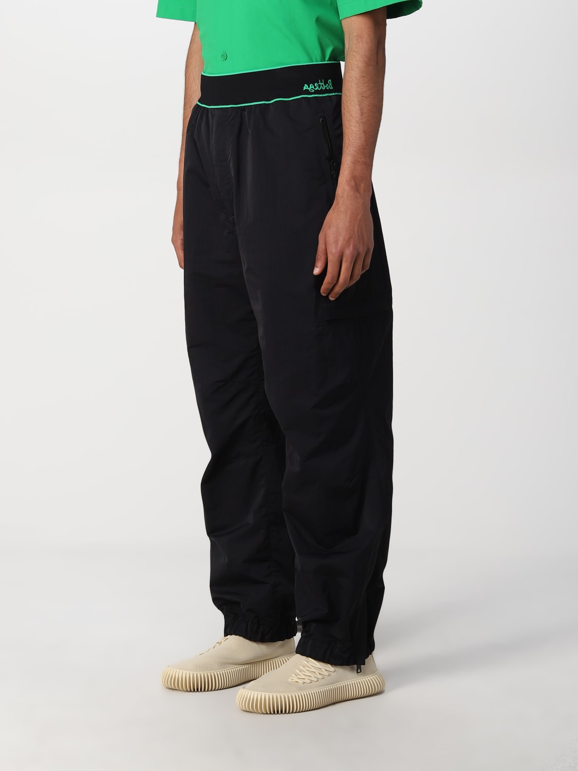 BOTTEGA VENETA PANTS: Bottega Veneta tech nylon cargo pants, Black - Img 4