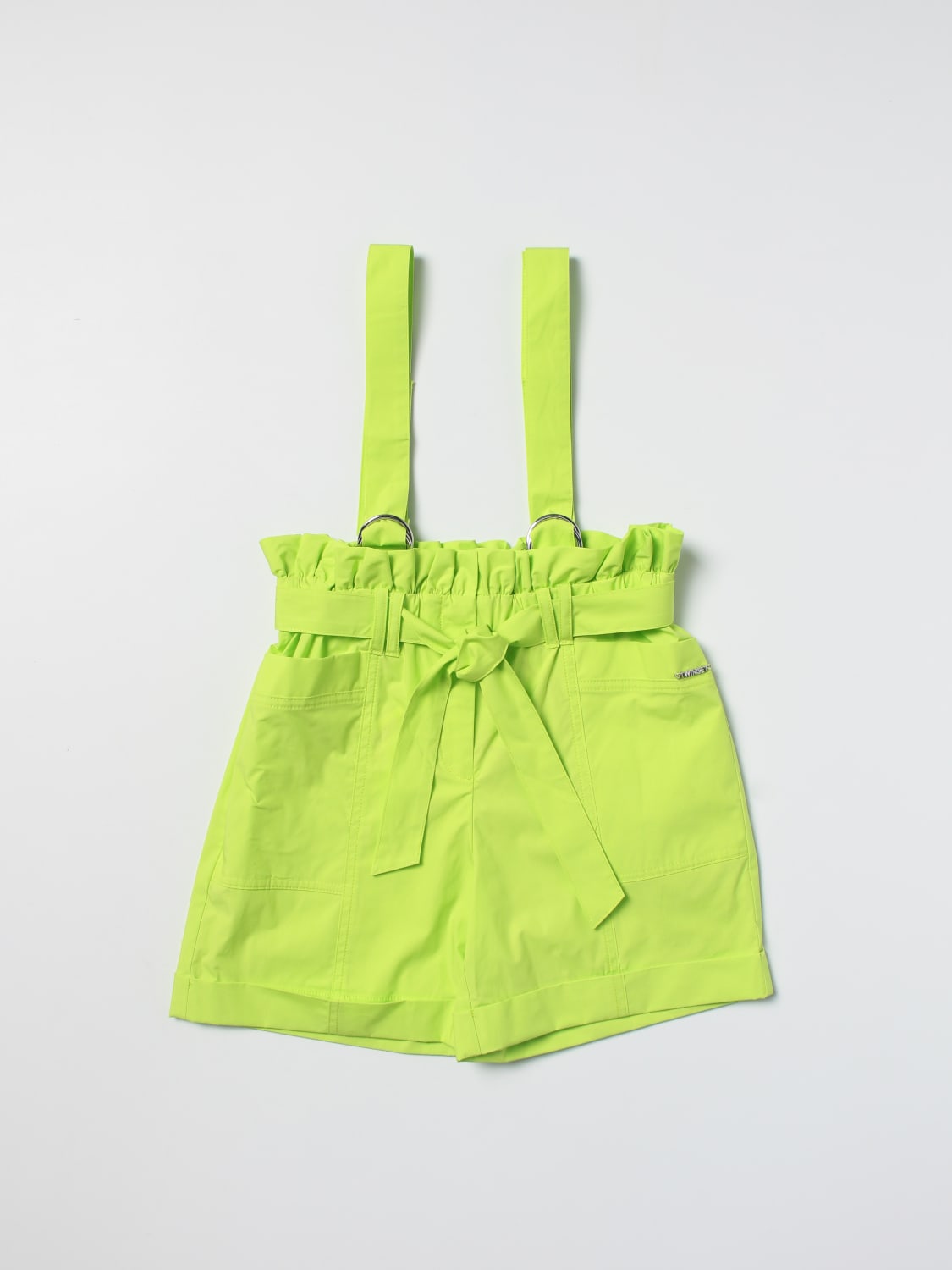 TWINSET SHORT: Short kids Twin Set, Lime - Img 1