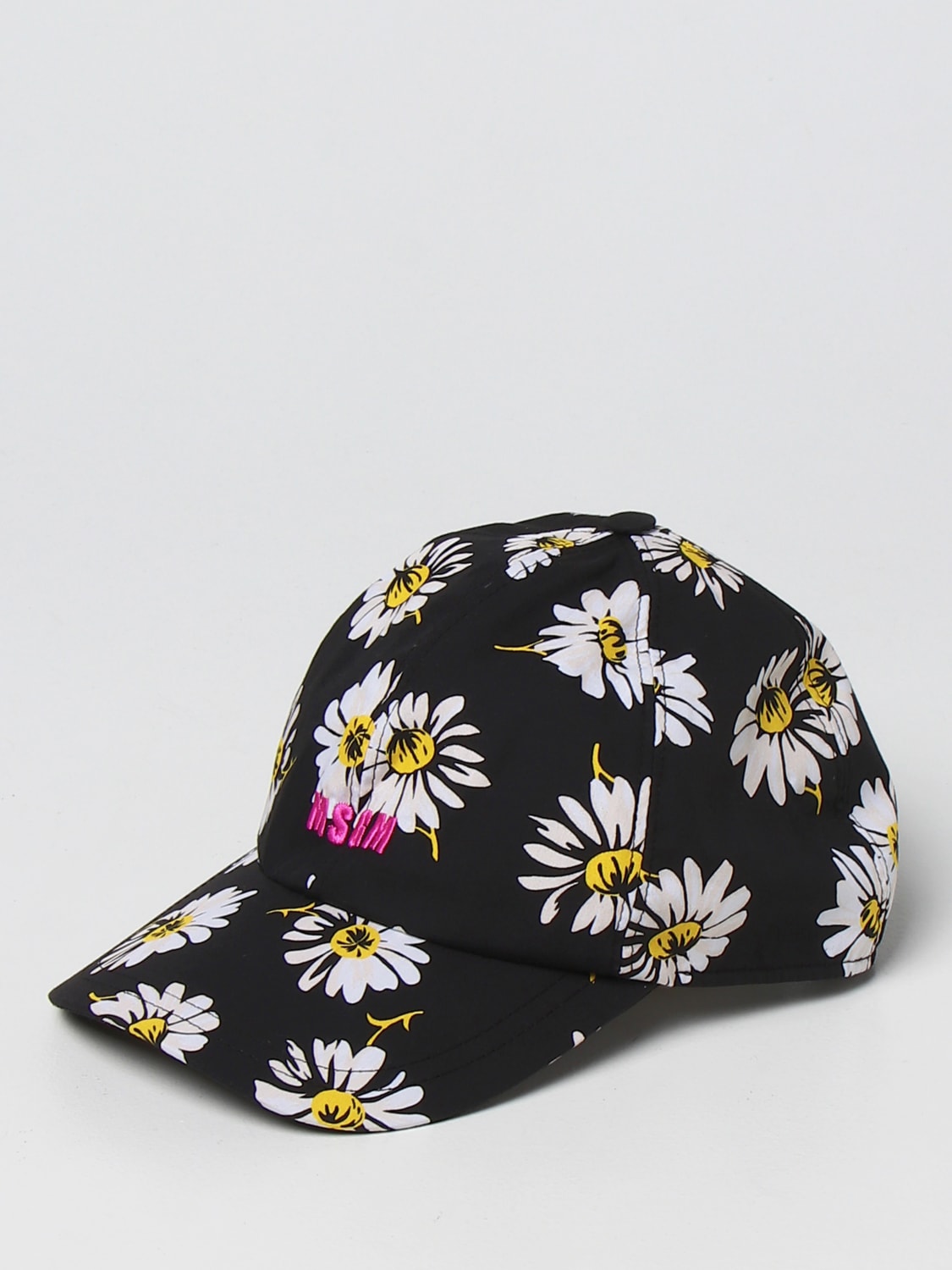 MSGM HAT: MSGM cotton baseball cap, Black - Img 1