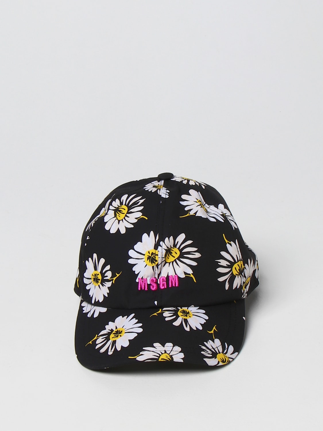 MSGM HAT: MSGM cotton baseball cap, Black - Img 2