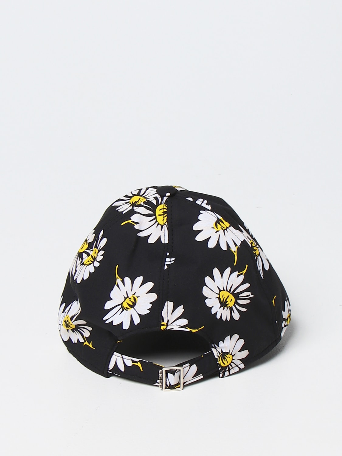 MSGM HAT: MSGM cotton baseball cap, Black - Img 3