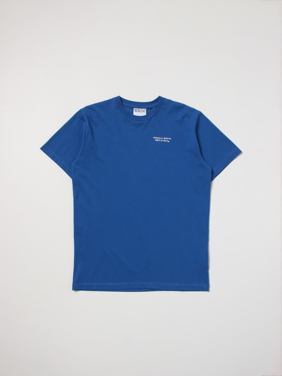 COUNTY OF MILAN T-SHIRT: County Of Milan t-shirt in cotton with logo, Blue - Img 1