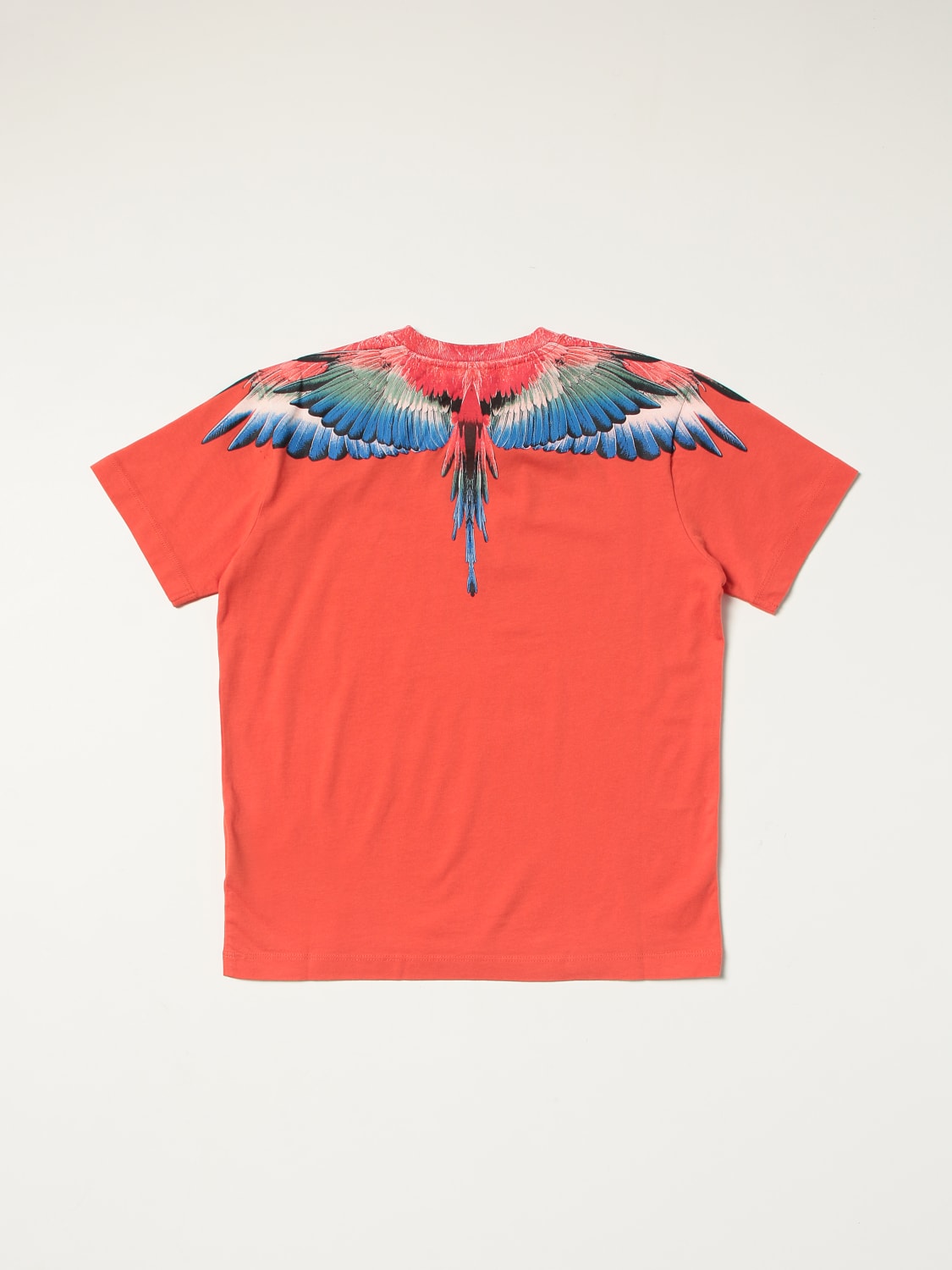 MARCELO BURLON COUNTY OF MILAN T-SHIRT: Marcelo Burlon County Of Milan T-shirt with graphic print, Red - Img 2