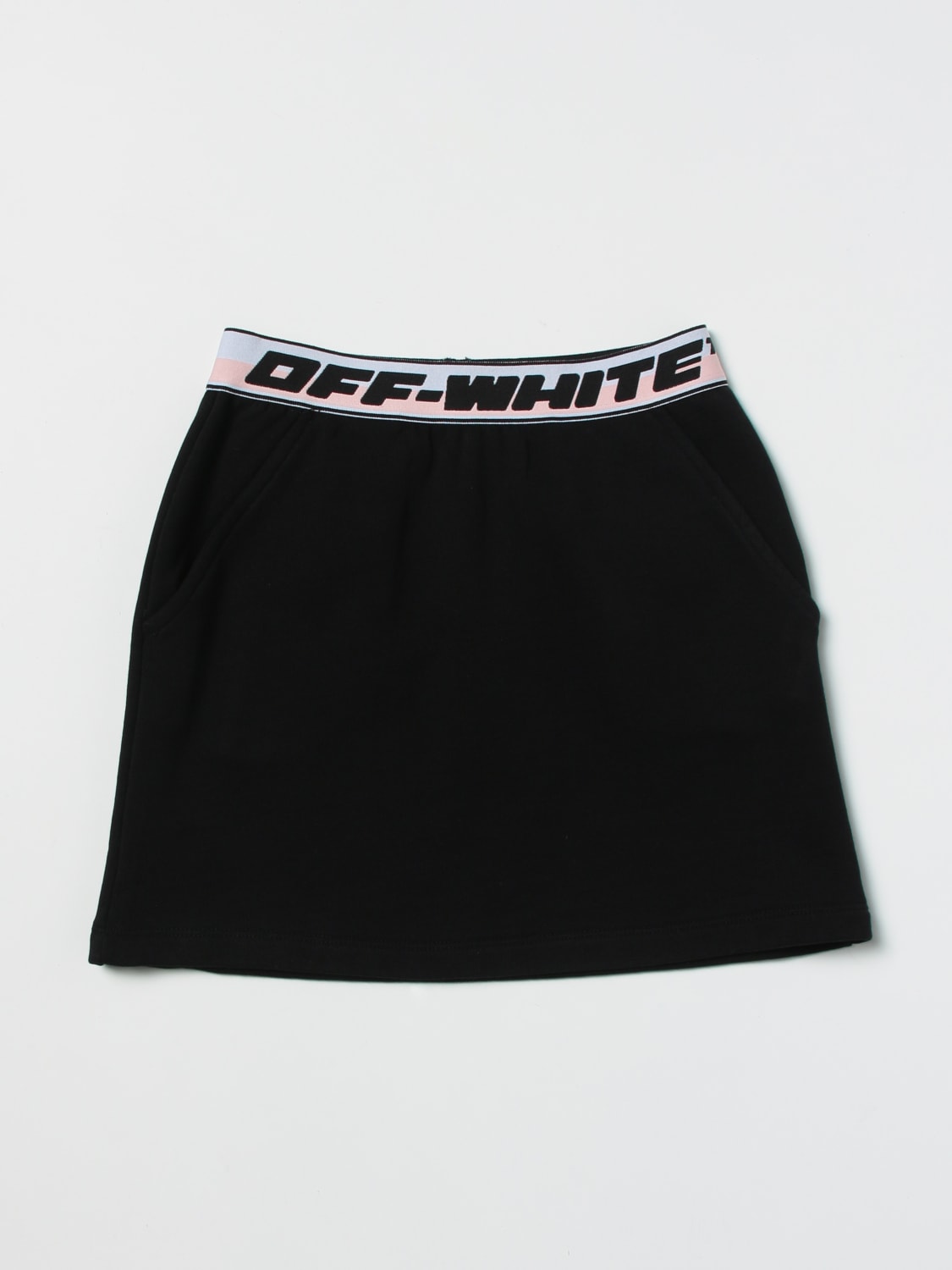 OFF-WHITE KIDS 스커트: 스커트 소년 Off White, 블랙 - Img 1