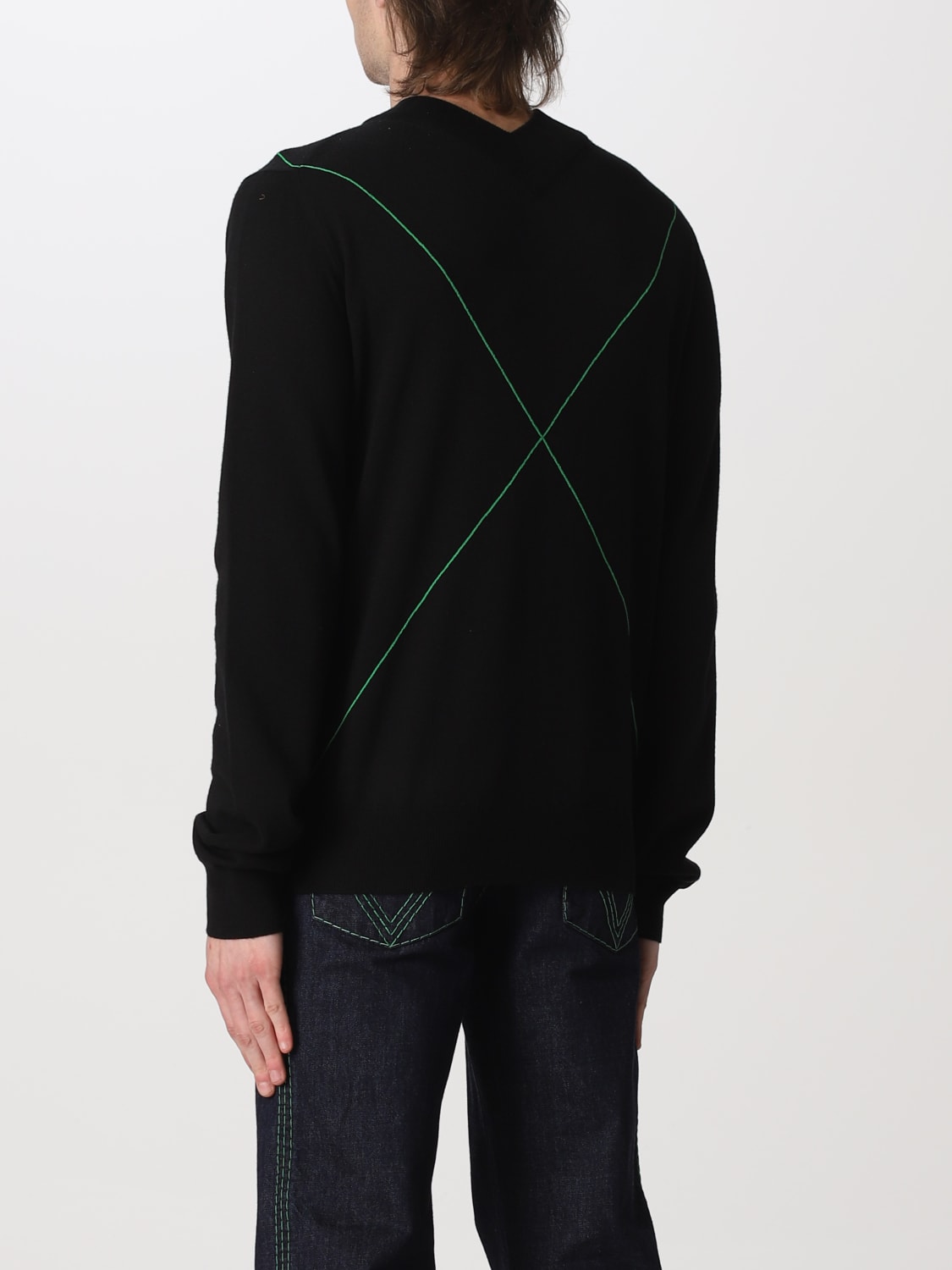 BOTTEGA VENETA: wool blend sweater - Black | Bottega Veneta BOTTEGA VENETA: wool blend sweater - Black | Bottega Veneta