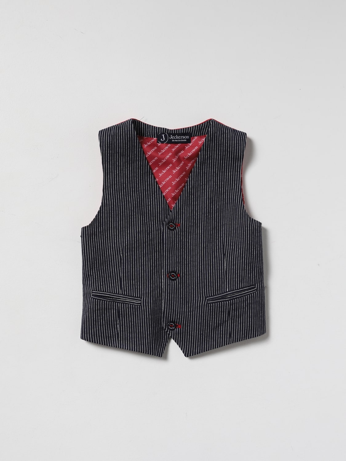 JECKERSON GILET: Righe, Blue - Img 1