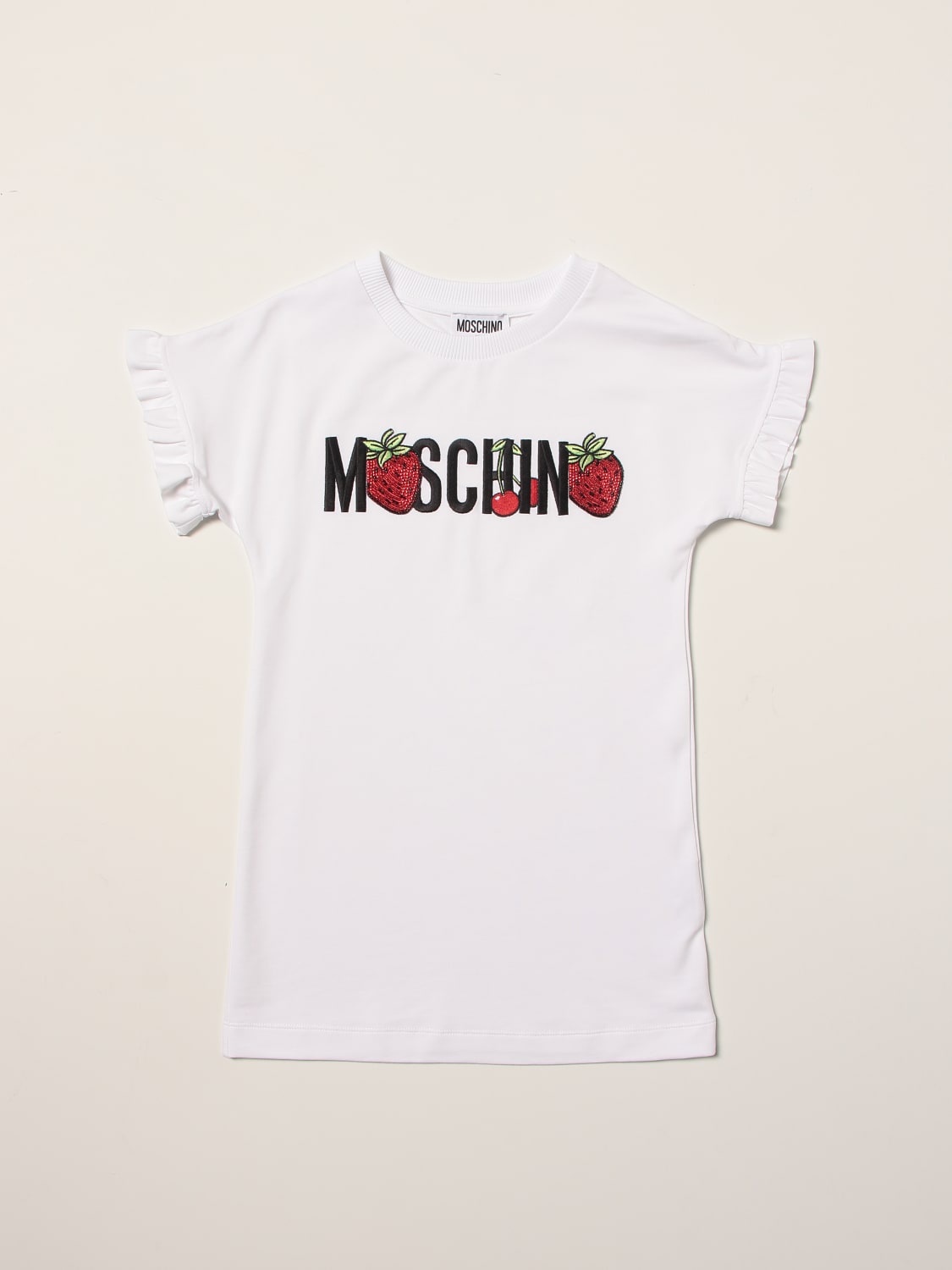 MOSCHINO ПЛАТЬЕ: Платье Детское Moschino Kid, Белый - Img 1