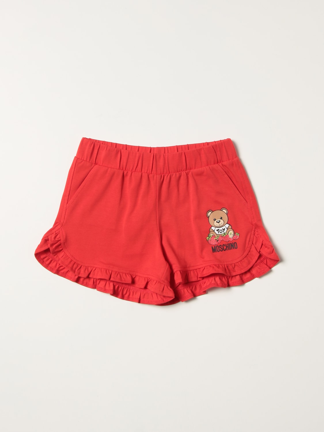 MOSCHINO PANTALONES CORTOS: Pantalones cortos niños Moschino Kid, Rojo - Img 1