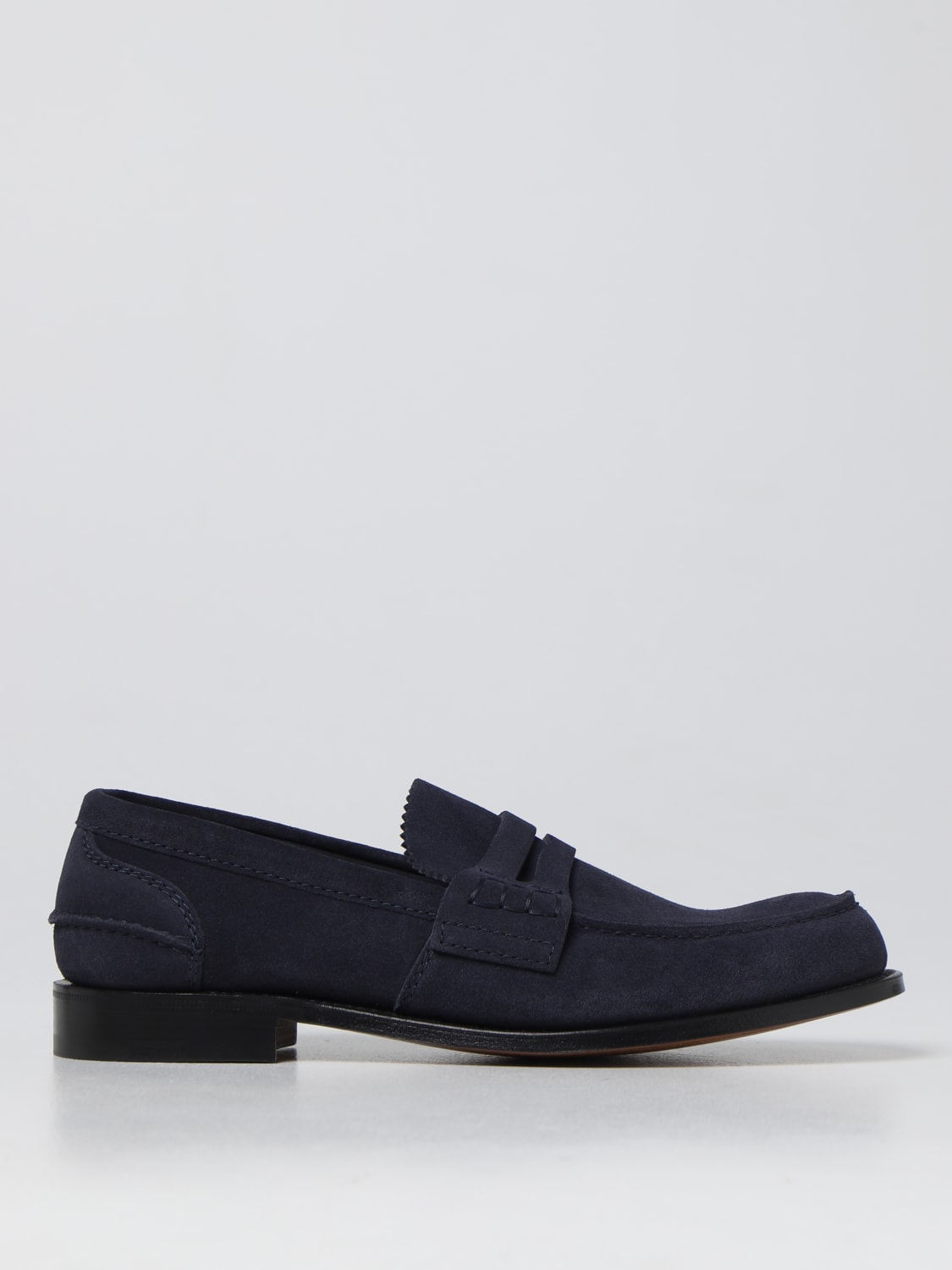 CHURCH'S LOAFERS: Church's Pembrey suede loafers, Navy - Img 1