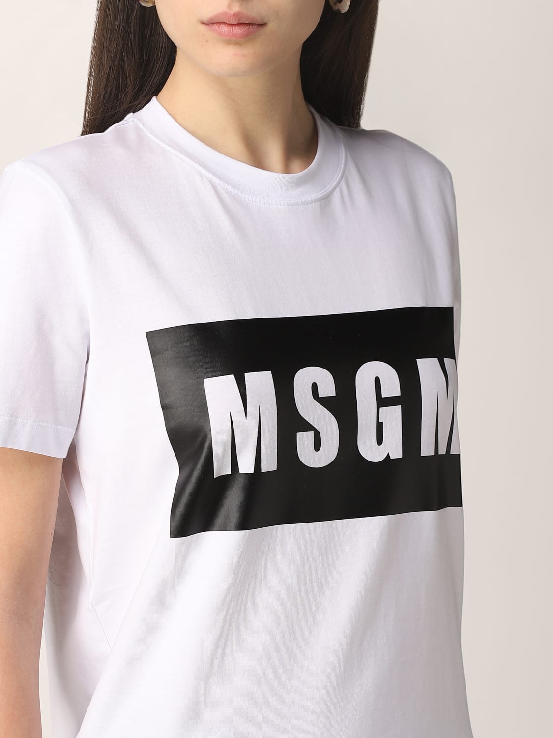 MSGM CAMISETA: Camiseta mujer MSGM, Blanco - Img 5