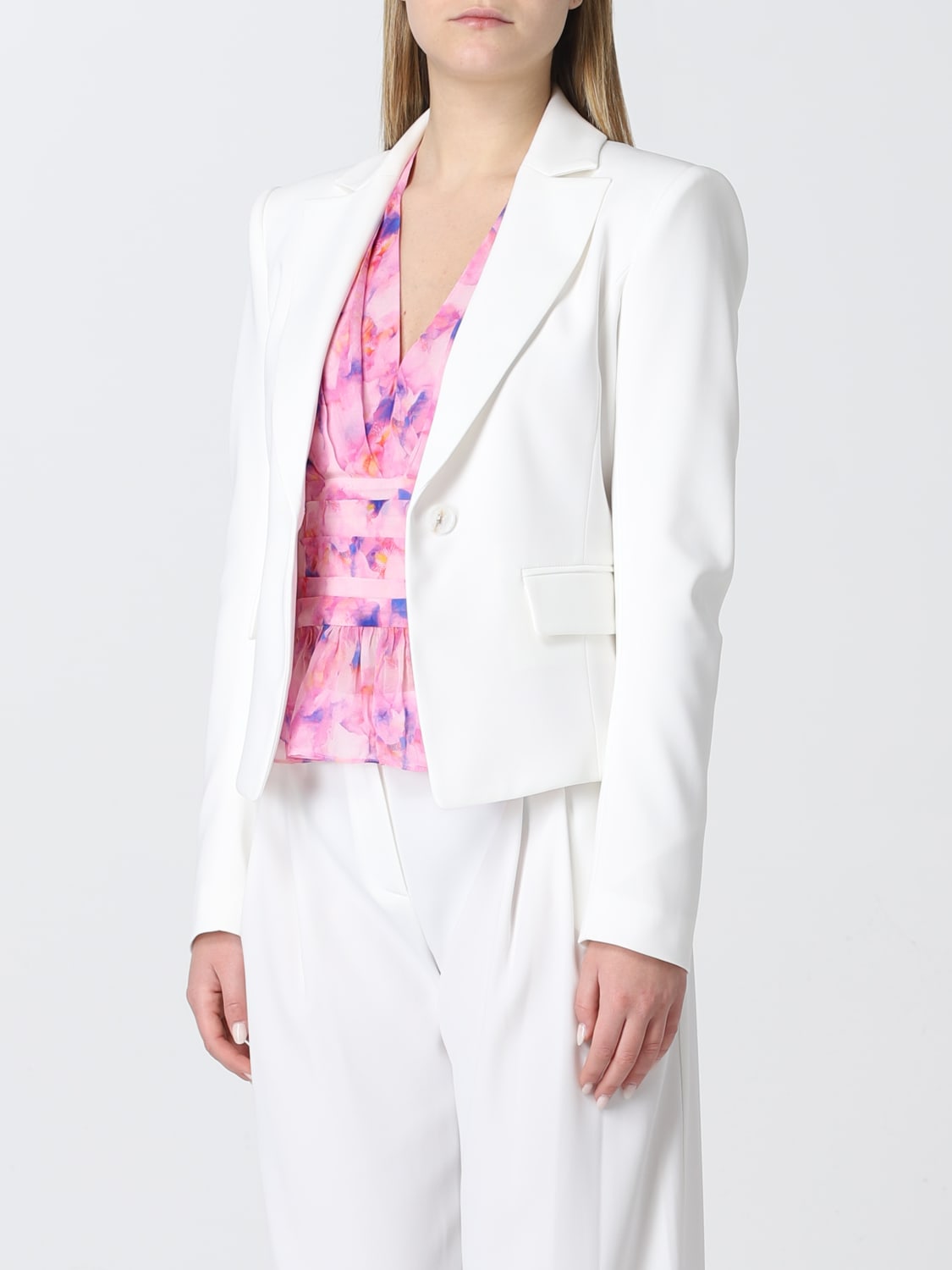 PATRIZIA PEPE JACKET: Blazer women Patrizia Pepe, White - Img 3