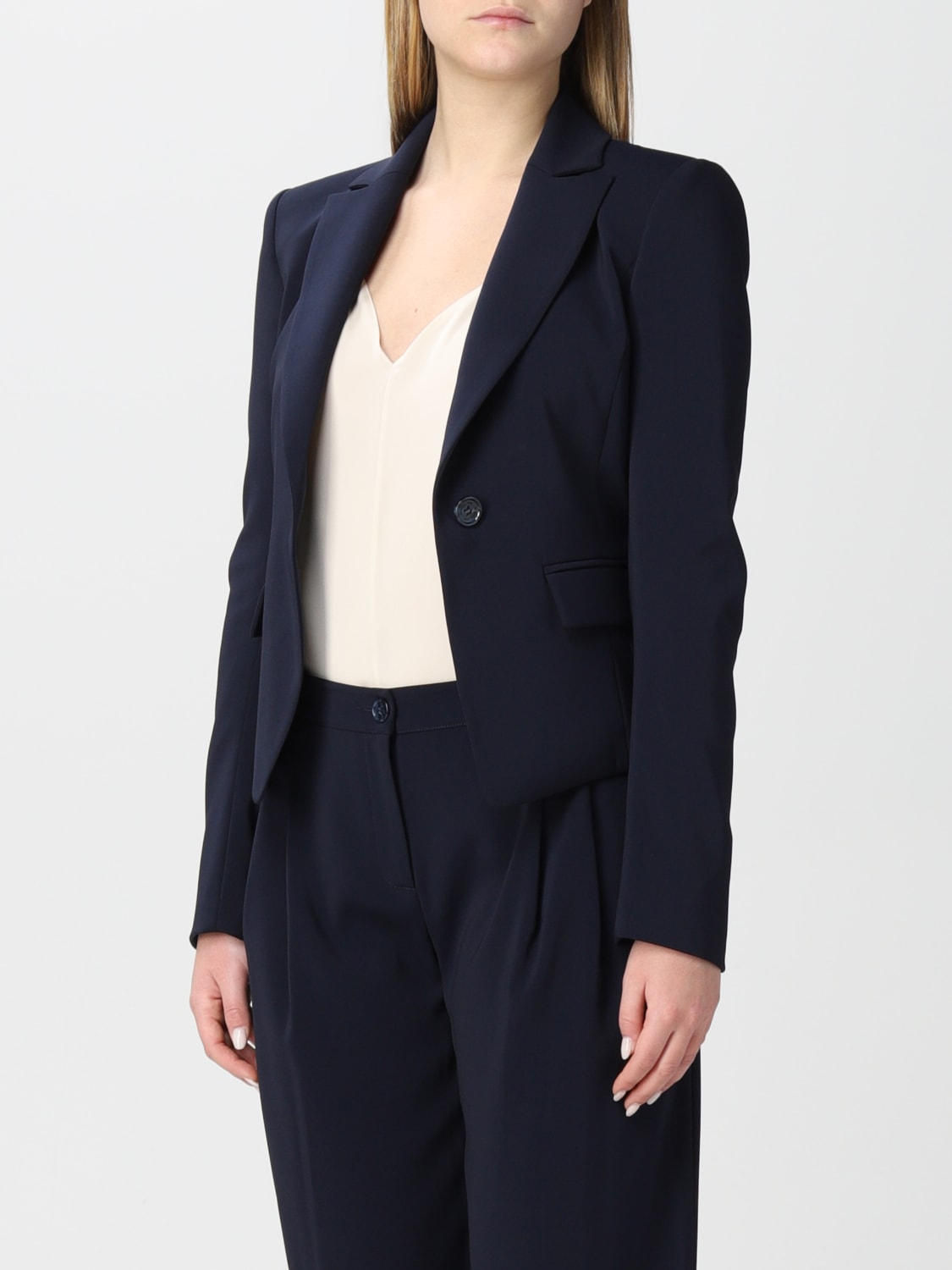 PATRIZIA PEPE BLAZER: Blazer women Patrizia Pepe, Blue - Img 3