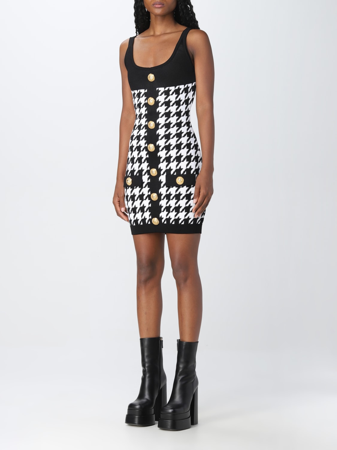 BALMAIN DRESS: Dress women Balmain, Black - Img 3