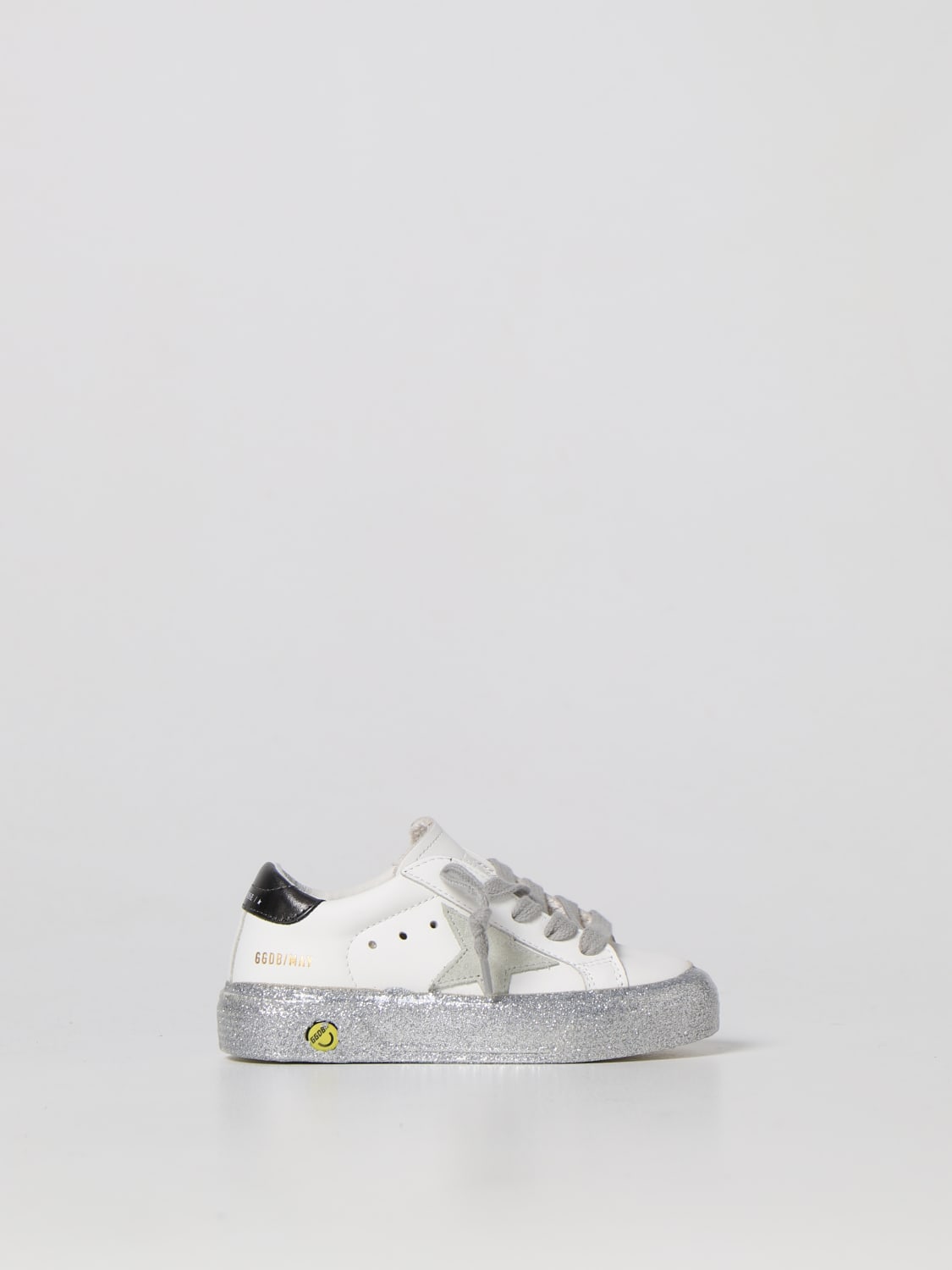 GOLDEN GOOSE SNEAKERS: Golden Goose May leather sneakers, White - Img 1