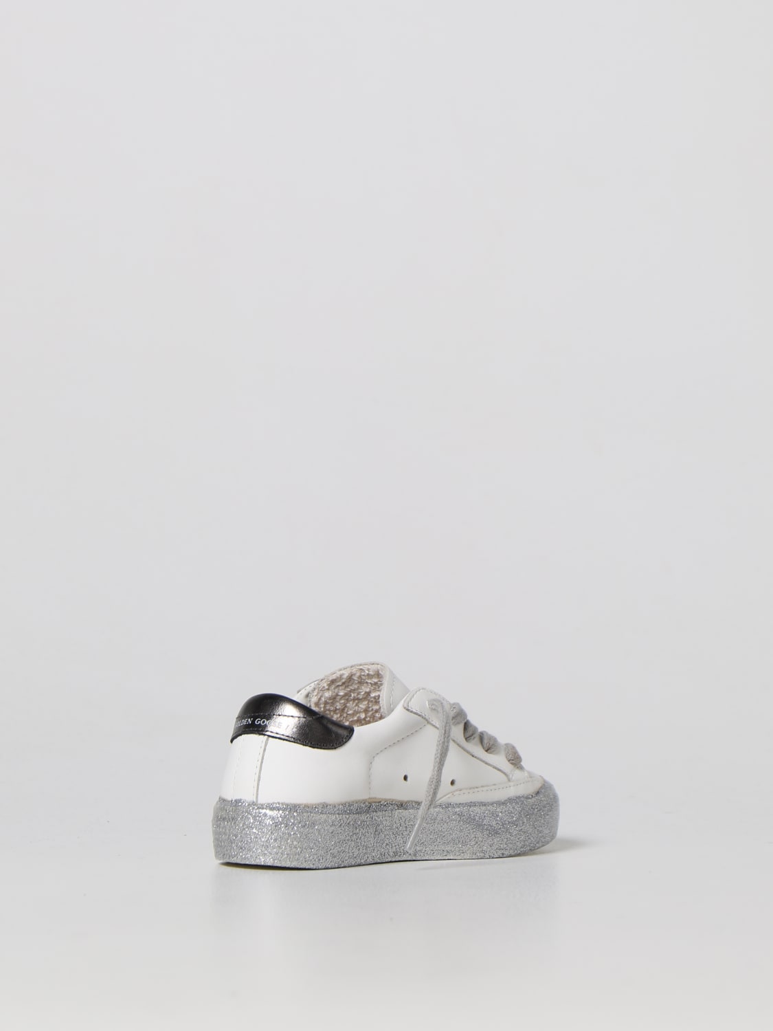 GOLDEN GOOSE SNEAKERS: Golden Goose May leather sneakers, White - Img 3