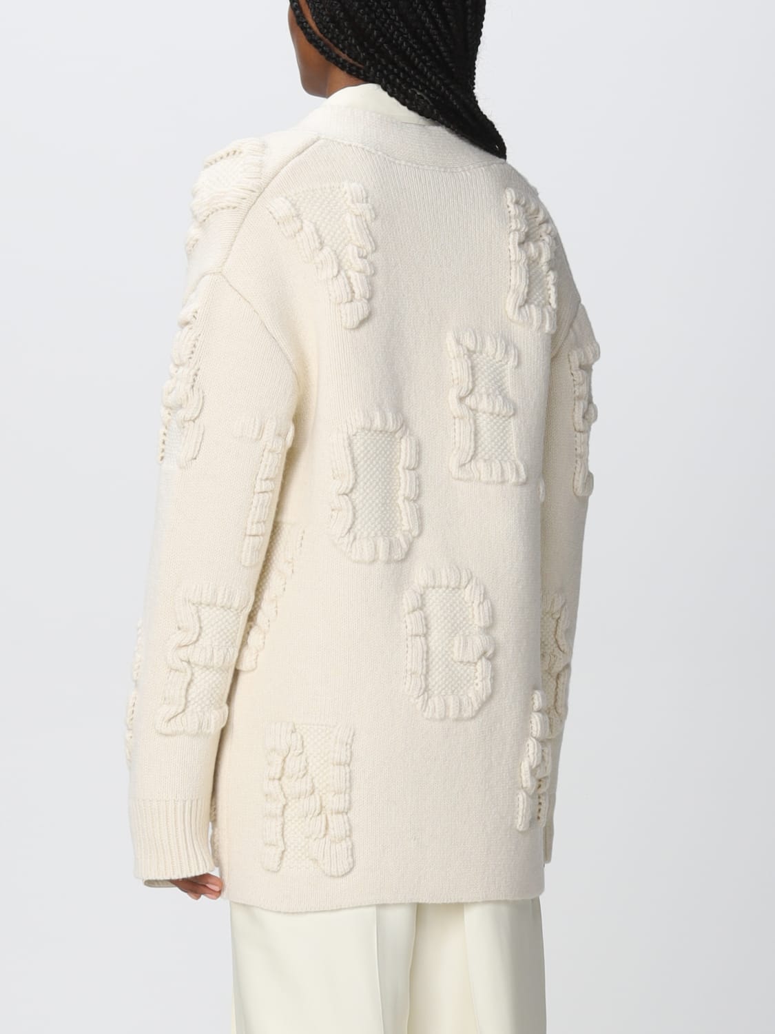 BOTTEGA VENETA CARDIGAN: Bottega Veneta wool cardigan, Yellow Cream - Img 3