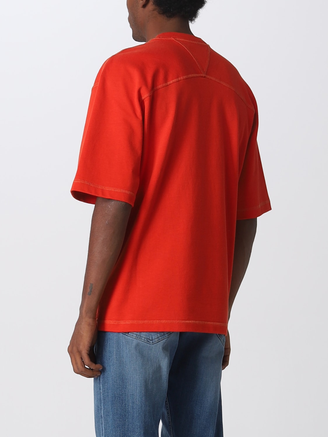 BOTTEGA VENETA T-SHIRT: T-shirt Bottega Veneta basic, Rosso - Img 2