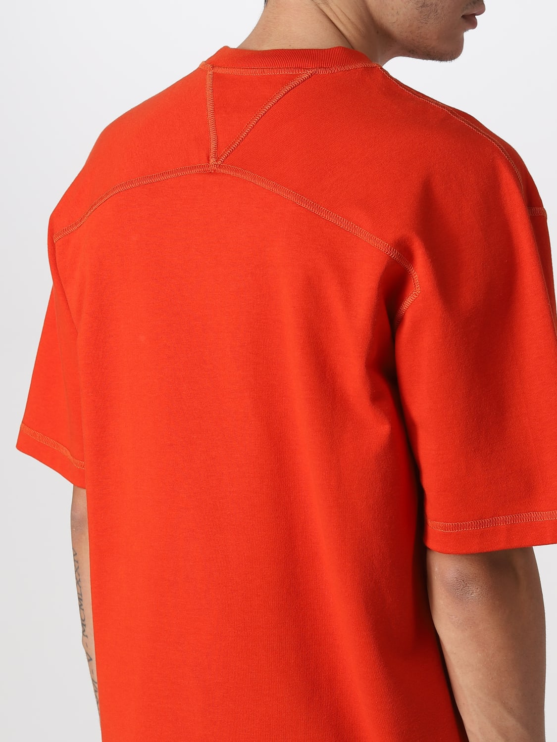 BOTTEGA VENETA T-SHIRT: T-shirt Bottega Veneta basic, Rosso - Img 5