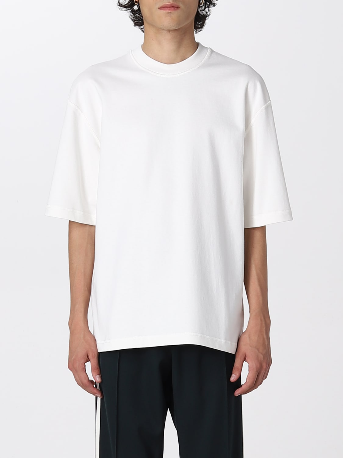 BOTTEGA VENETA T-SHIRT: Bottega Veneta basic t-shirt, Yellow Cream - Img 1