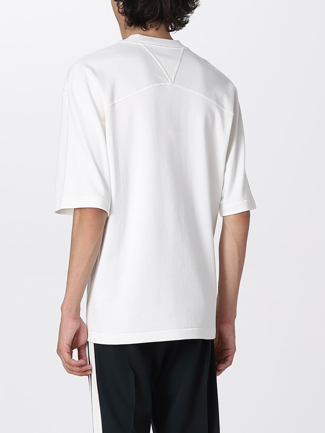 BOTTEGA VENETA T-SHIRT: Bottega Veneta basic t-shirt, Yellow Cream - Img 3