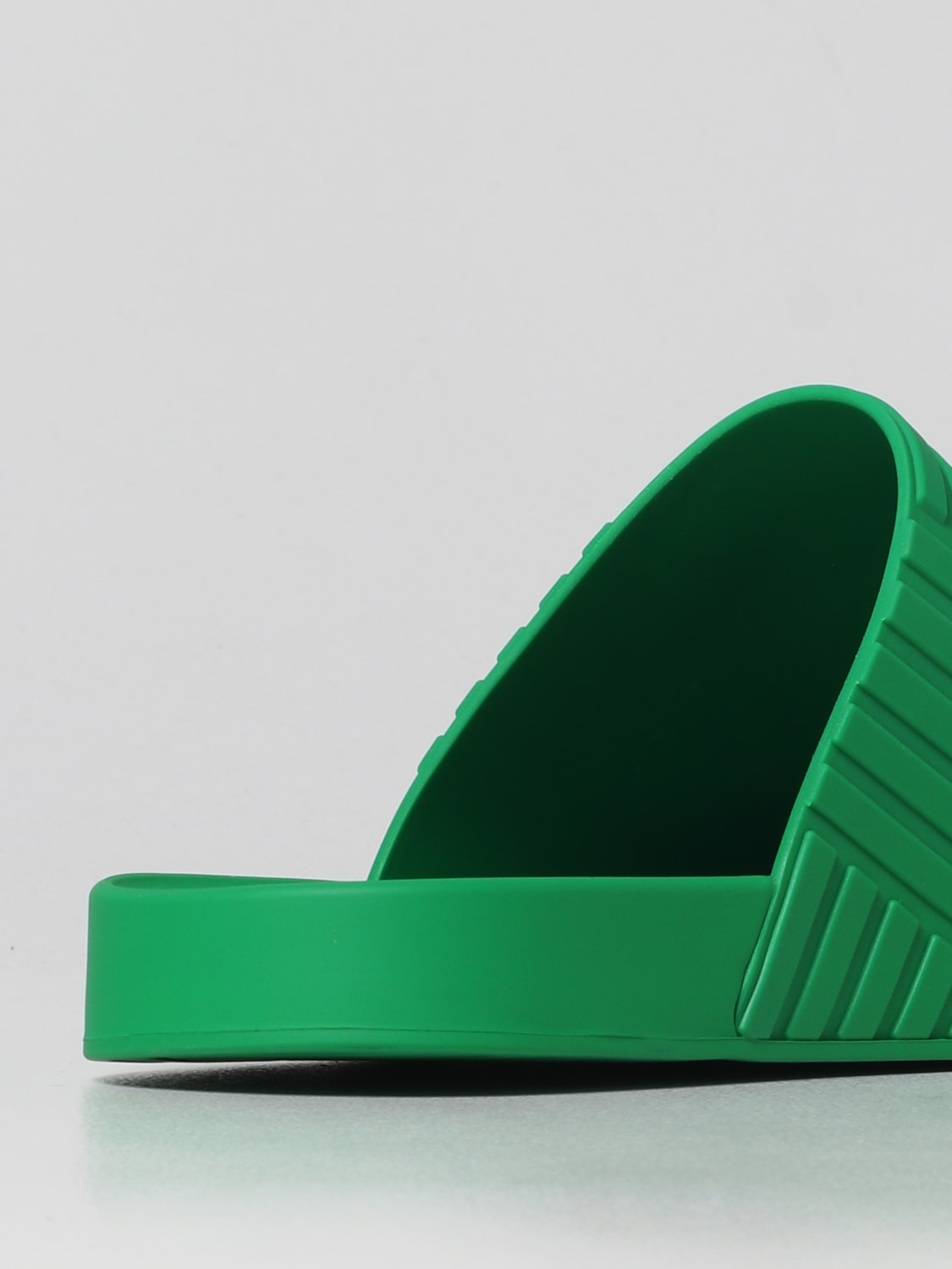 BOTTEGA VENETA: rubber mules - Green | Bottega Veneta sandals 690104V1O60  online at GIGLIO.COM