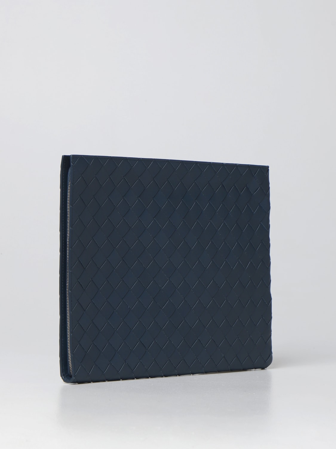 BOTTEGA VENETA BRIEFCASE: Bottega Veneta woven leather document holder, Blue - Img 2