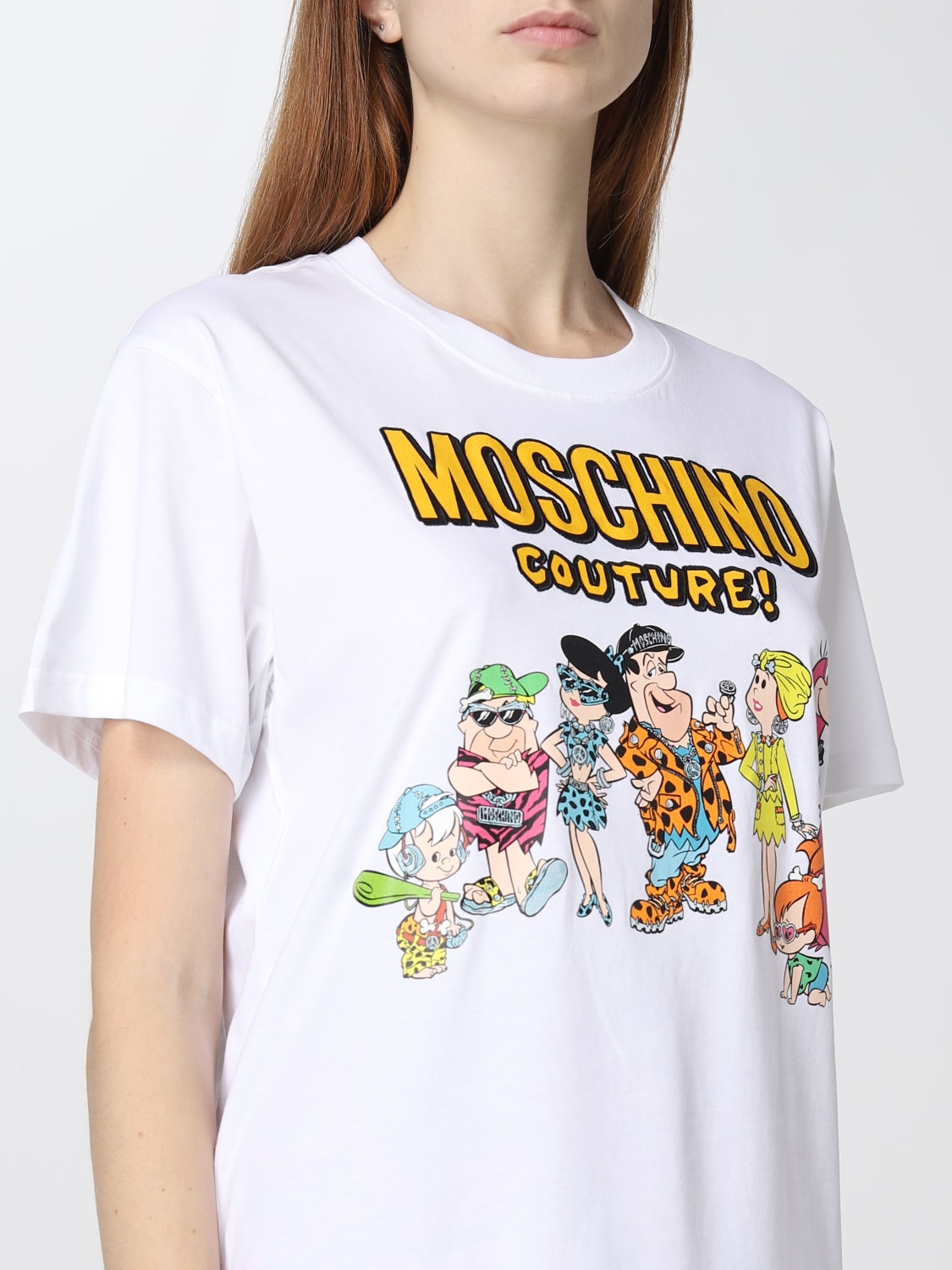 Tシャツ・カットソー MOSCHINO COUTURE Woman T-Shirt White 07105441 1001 T-shirt MOSCHINO Woman Tg. S J07105541 1001M WHITE | eBay