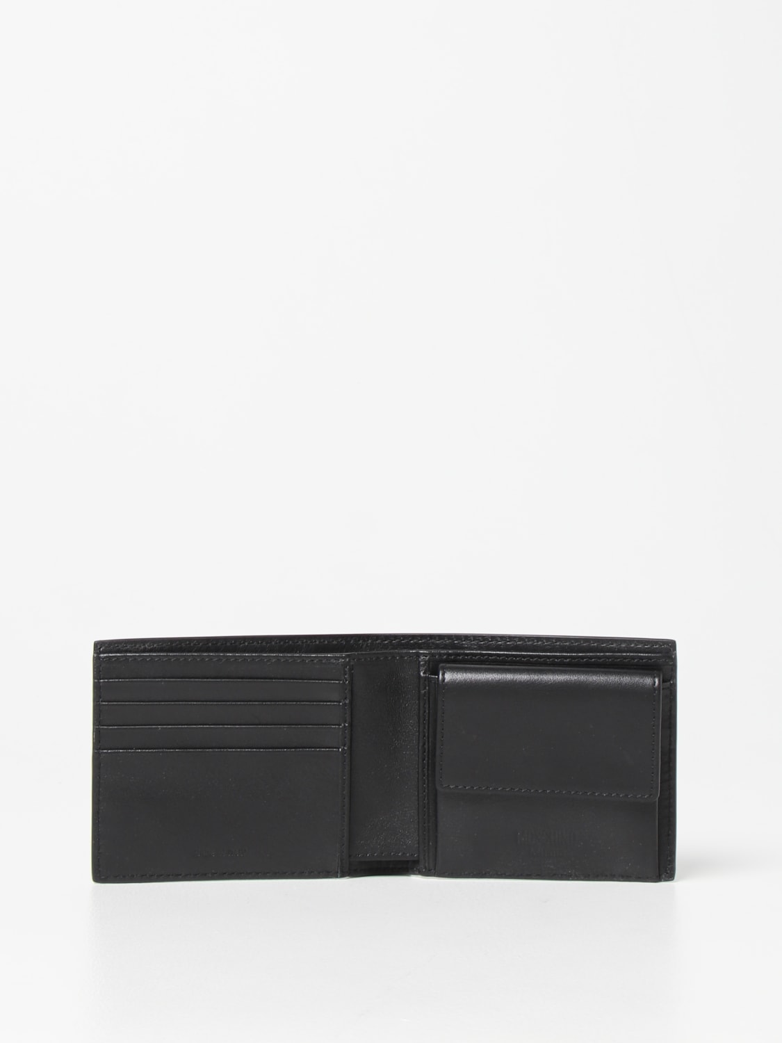 MOSCHINO COUTURE WALLET: Moschino Couture leather wallet, Black - Img 2
