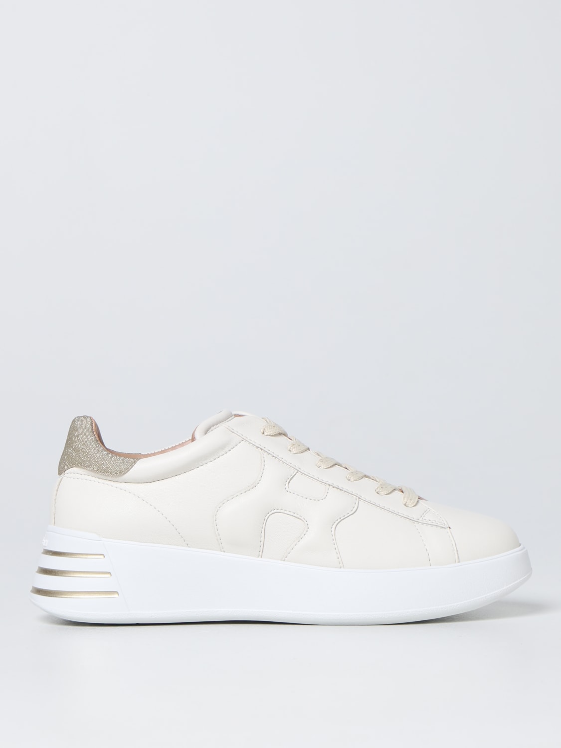 HOGAN SNEAKERS: Shoes women Hogan, Beige - Img 1