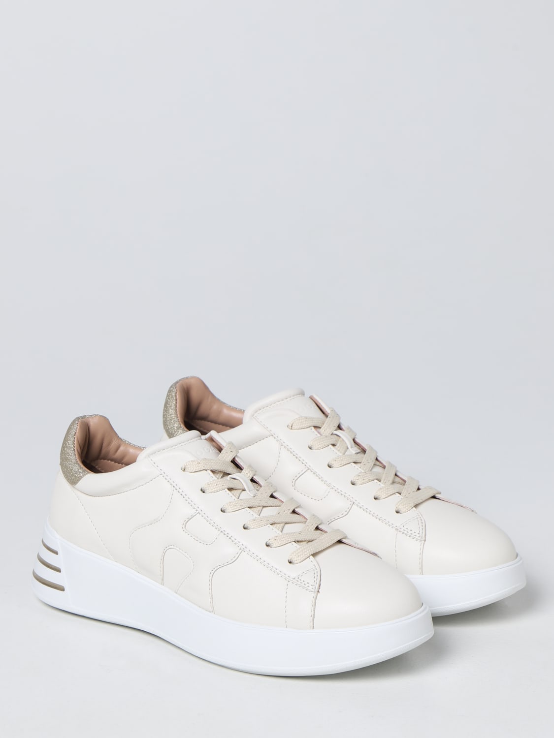 HOGAN SNEAKERS: Shoes women Hogan, Beige - Img 2