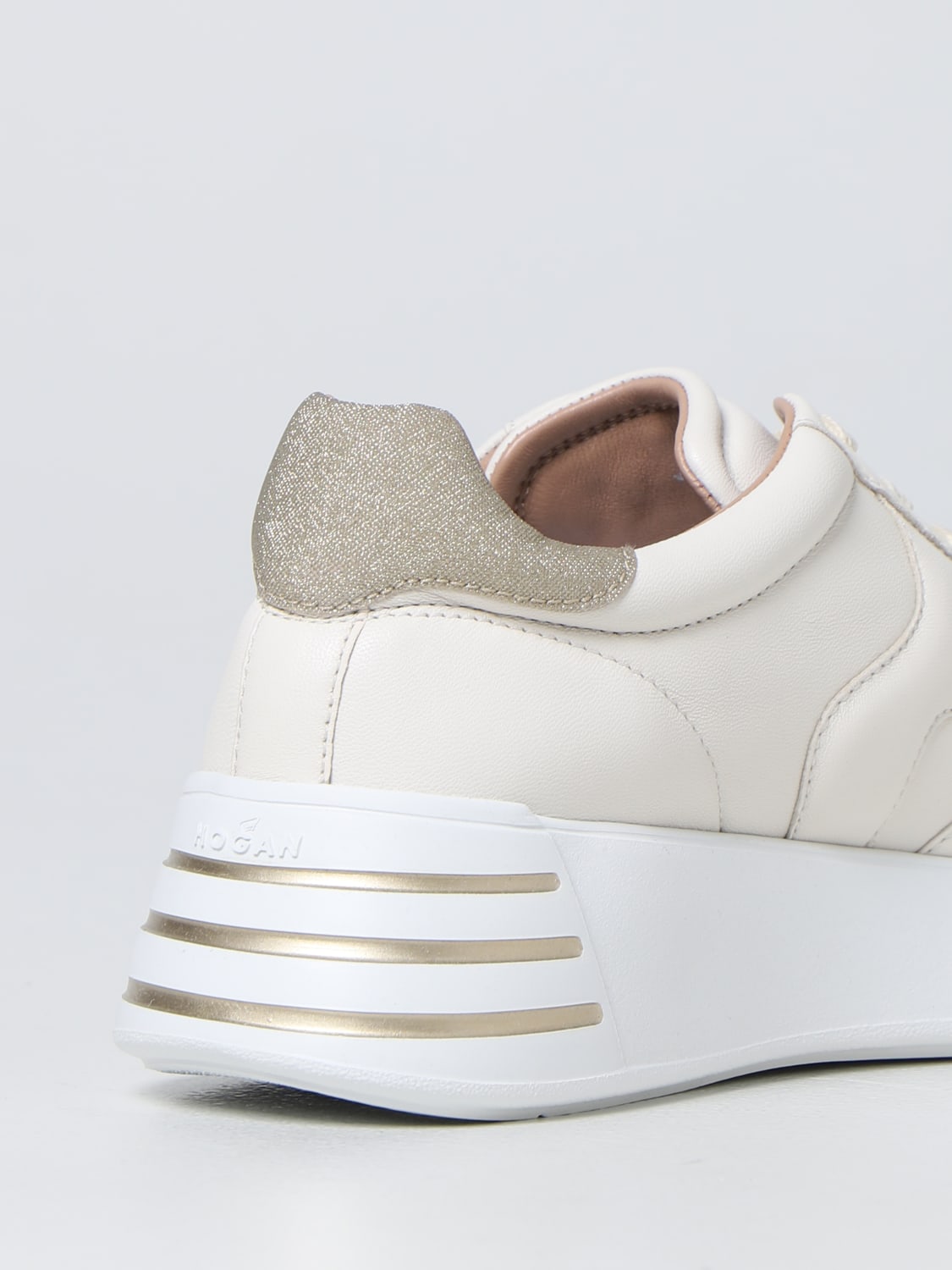 HOGAN SNEAKERS: Shoes women Hogan, Beige - Img 3