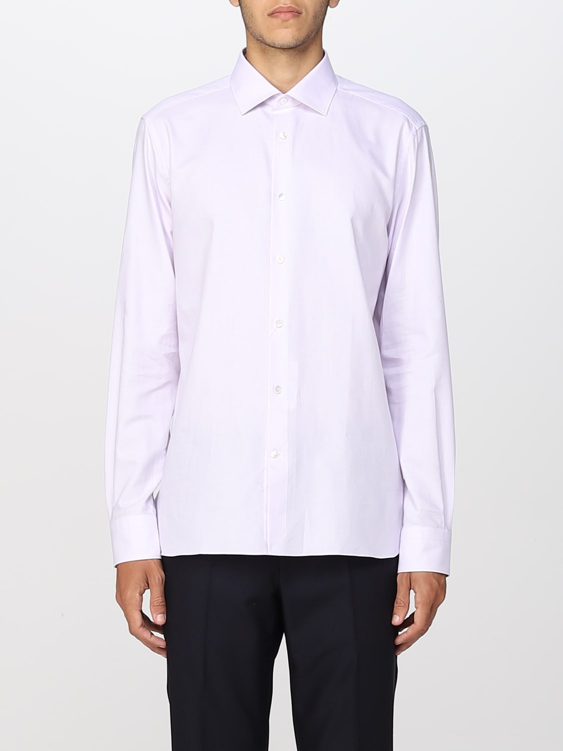 ZEGNA SHIRT: Shirt men Zegna, Gnawed Blue - Img 1