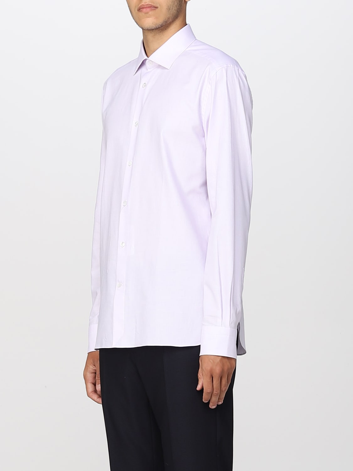 ZEGNA SHIRT: Shirt men Zegna, Gnawed Blue - Img 3