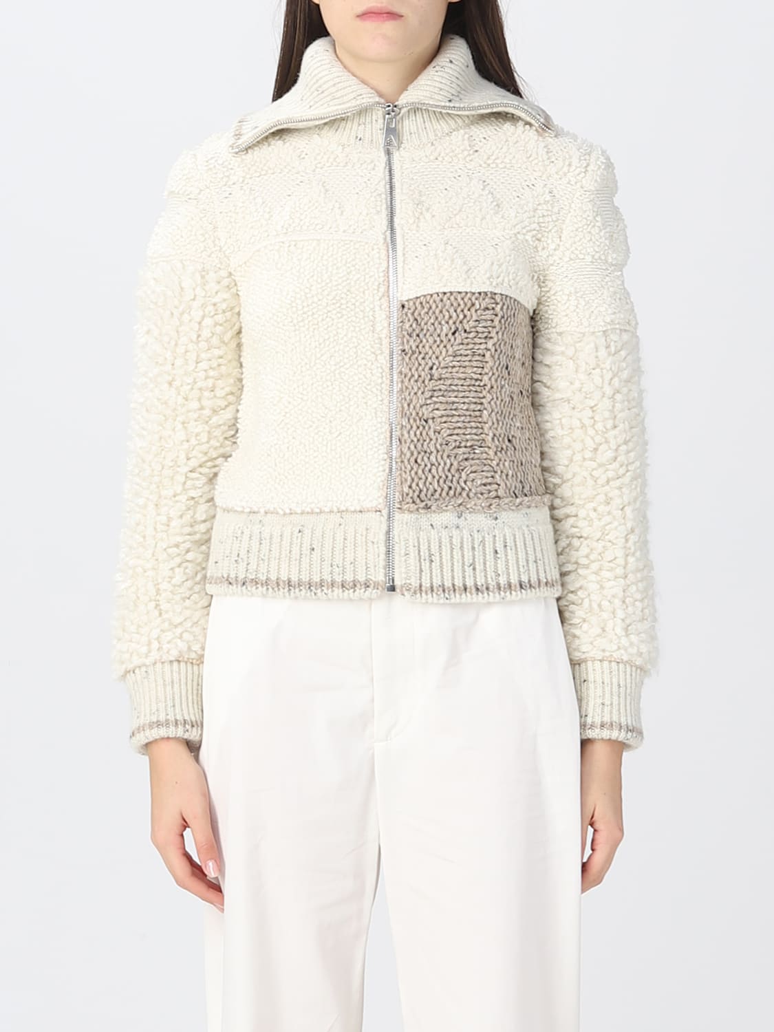 BOTTEGA VENETA CARDIGAN: Sweater women Bottega Veneta, Butter - Img 1