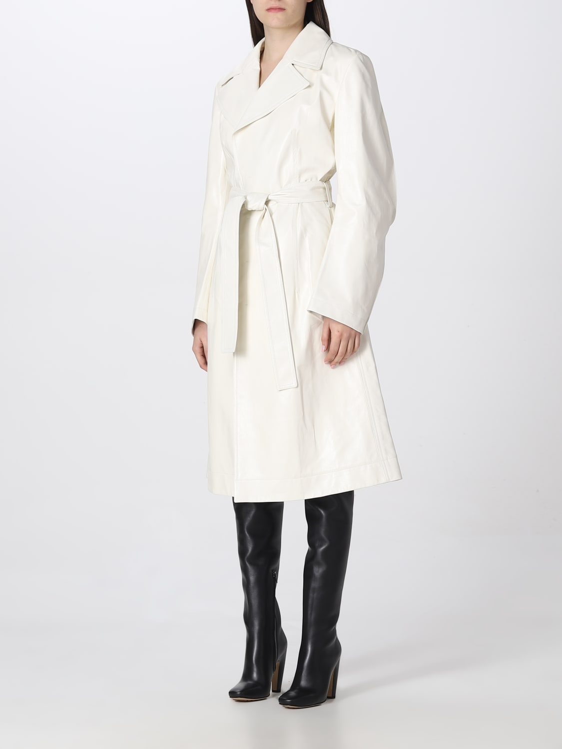 BOTTEGA VENETA: Coat women - White | Bottega Veneta coat