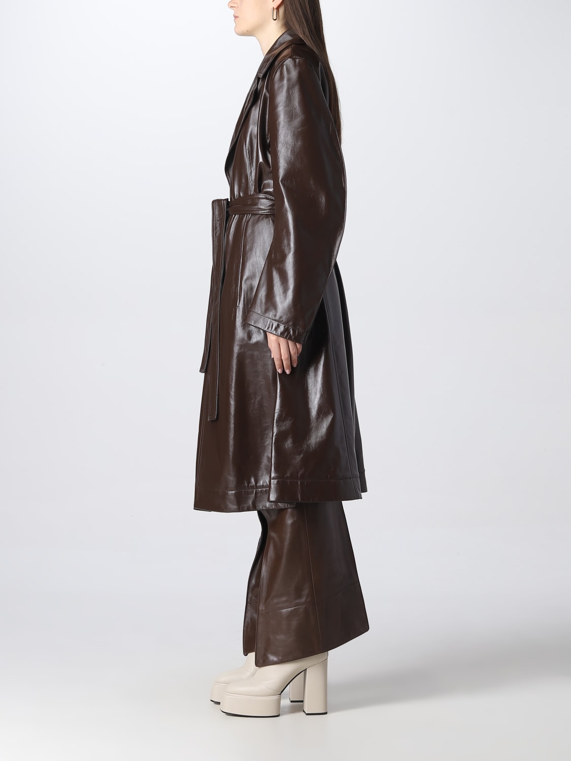 BOTTEGA VENETA COAT: Coat women Bottega Veneta, Brown - Img 2