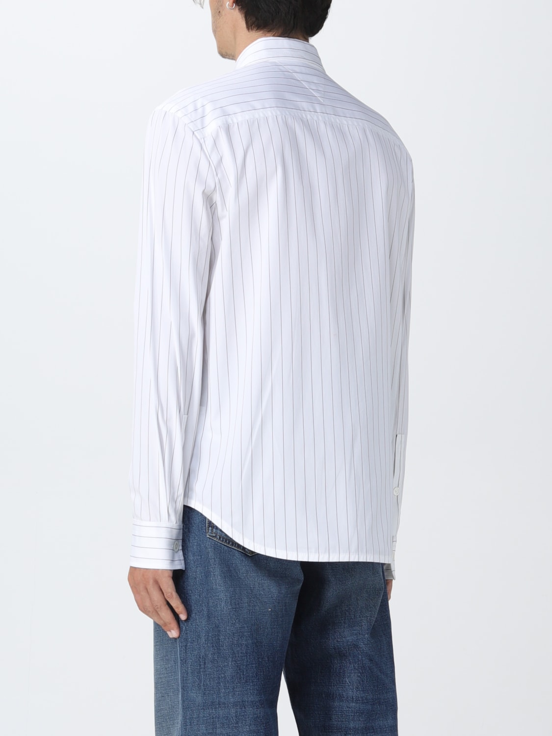 BOTTEGA VENETA SHIRT: Bottega Veneta striped shirt, White - Img 3