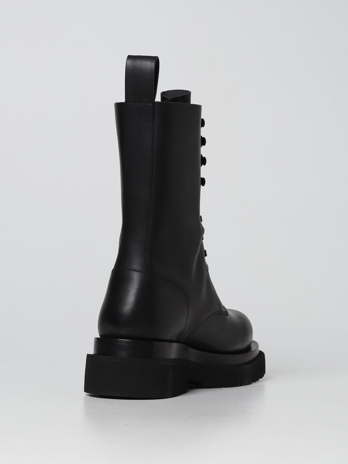 BOTTEGA VENETA BOOTS: Bottega Veneta smooth leather ankle boots, Black - Img 3