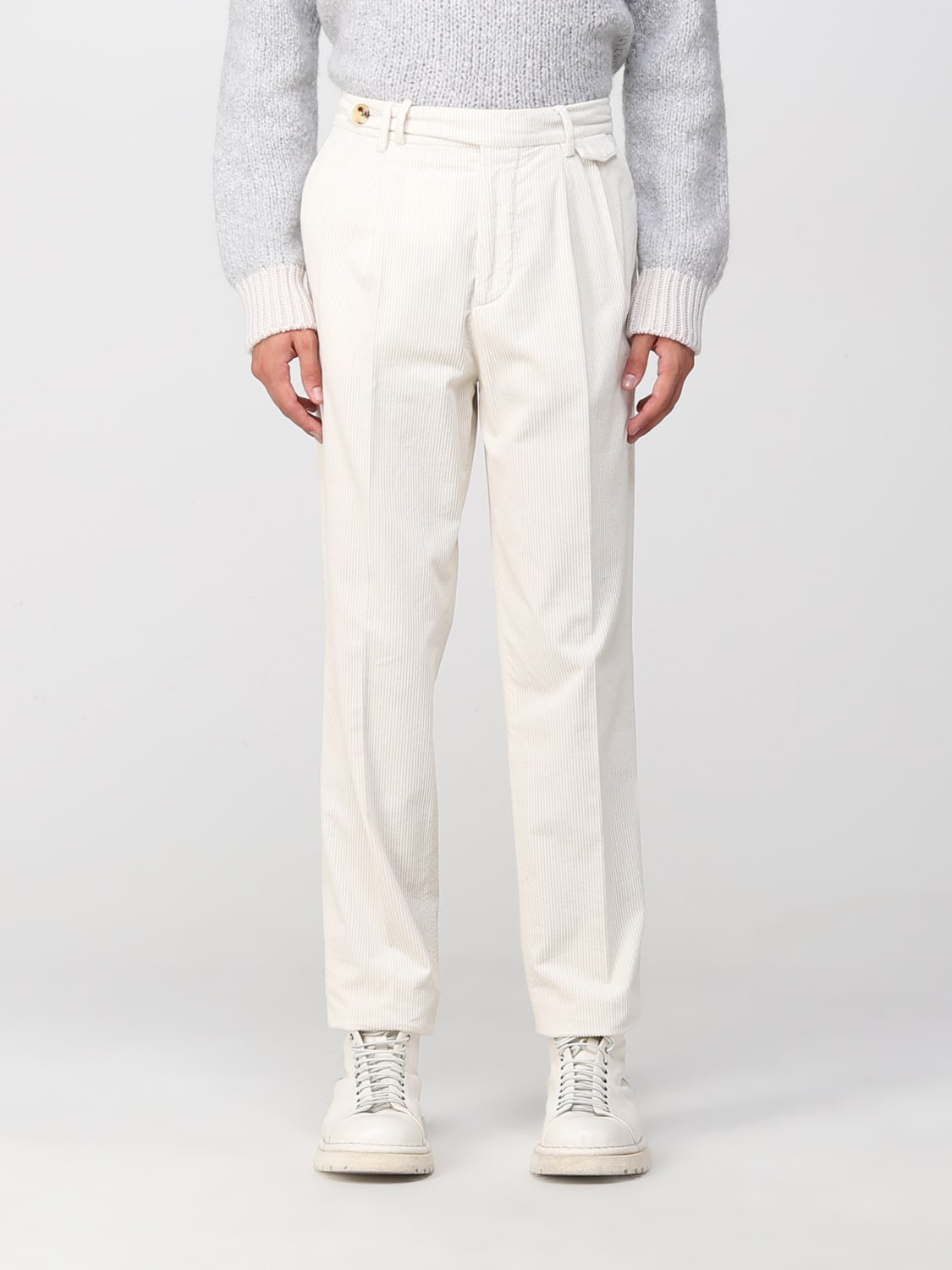 BRUNELLO CUCINELLI: velvet pants - Sand | Brunello Cucinelli pants ...