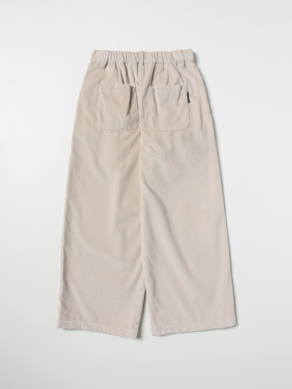 BRUNELLO CUCINELLI PANTS: Brunello Cucinelli kids pants, Beige - Img 2