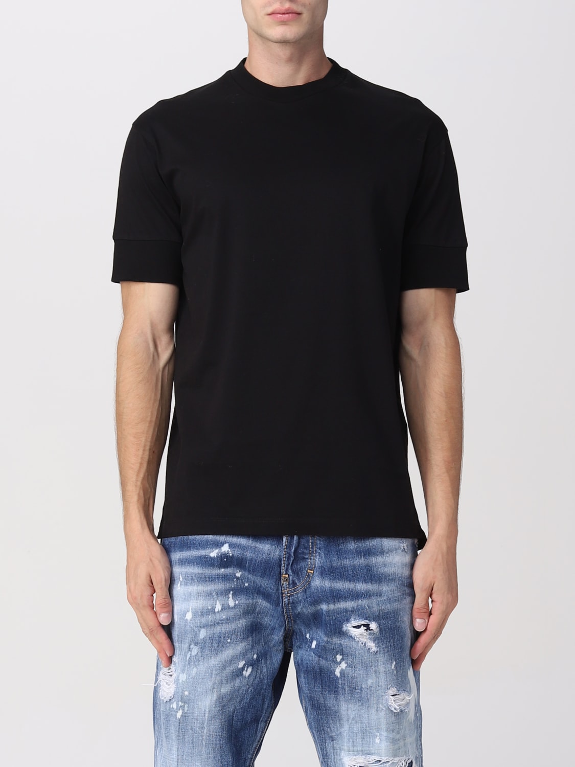 Giglio T-shirt Capsule Collection Ibra Black On Black Dsquared2