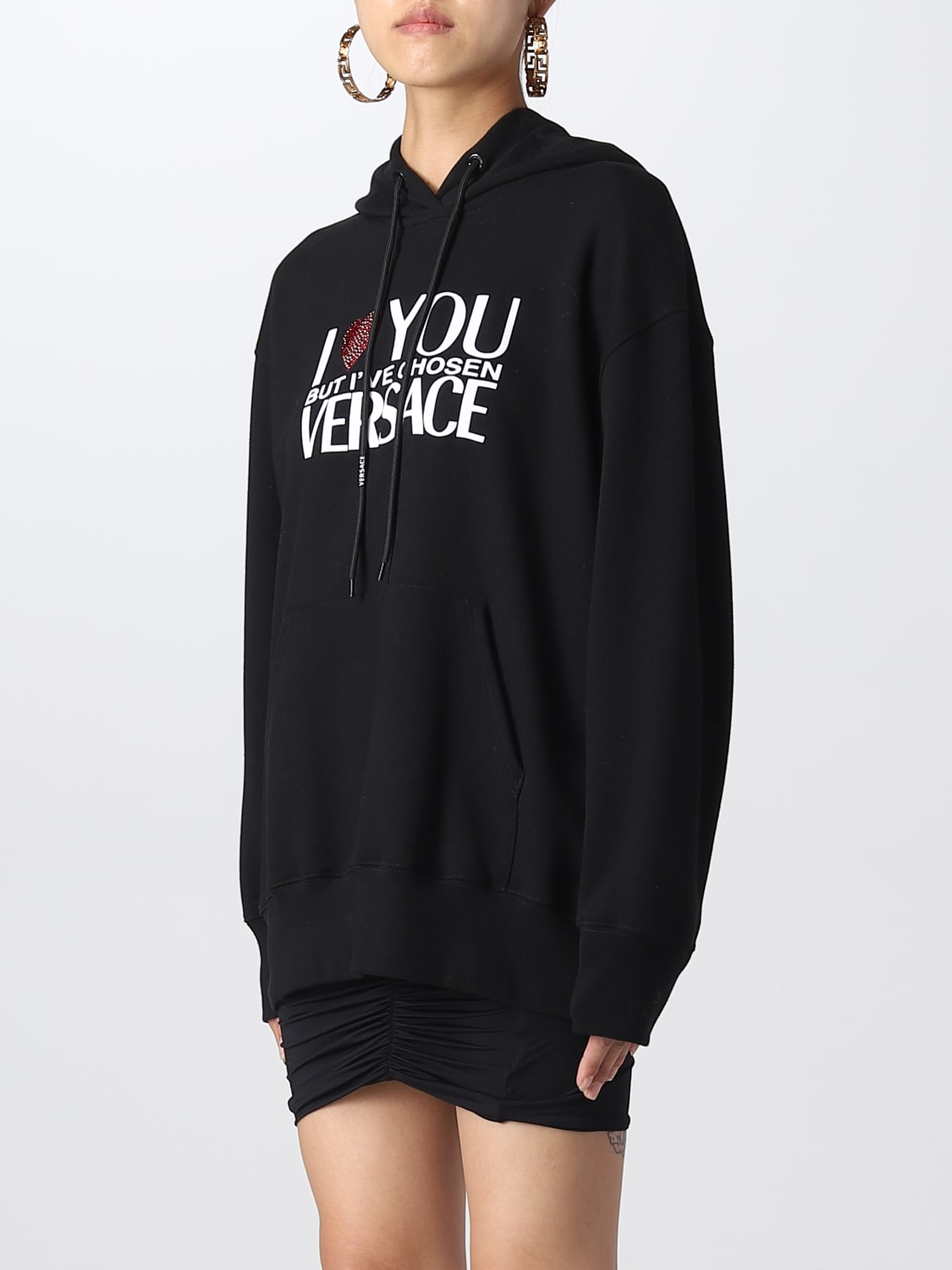 VERSACE SWEATSHIRT: Sweatshirt women Versace, Black - Img 4