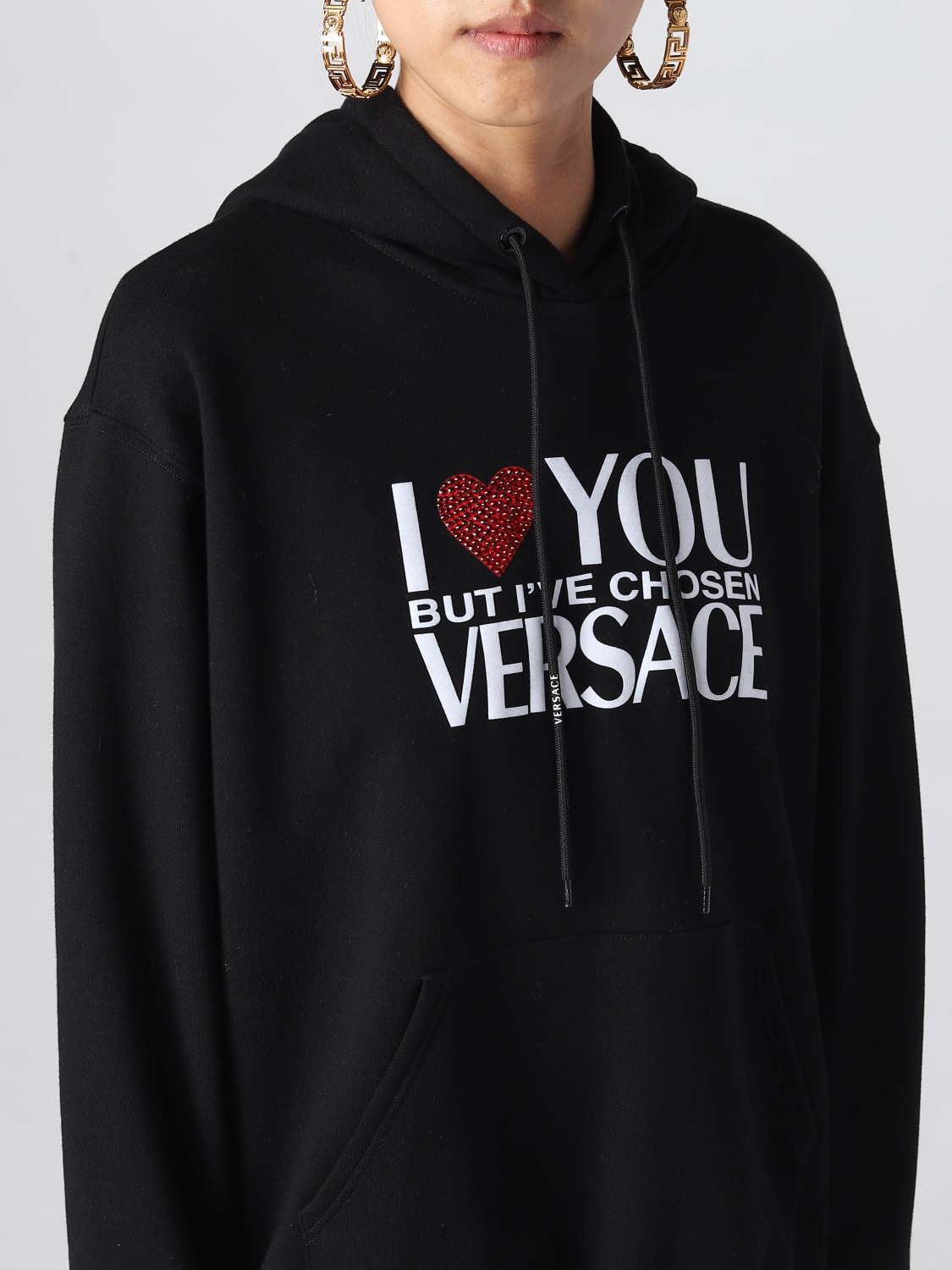 VERSACE SWEATSHIRT: Sweatshirt women Versace, Black - Img 5