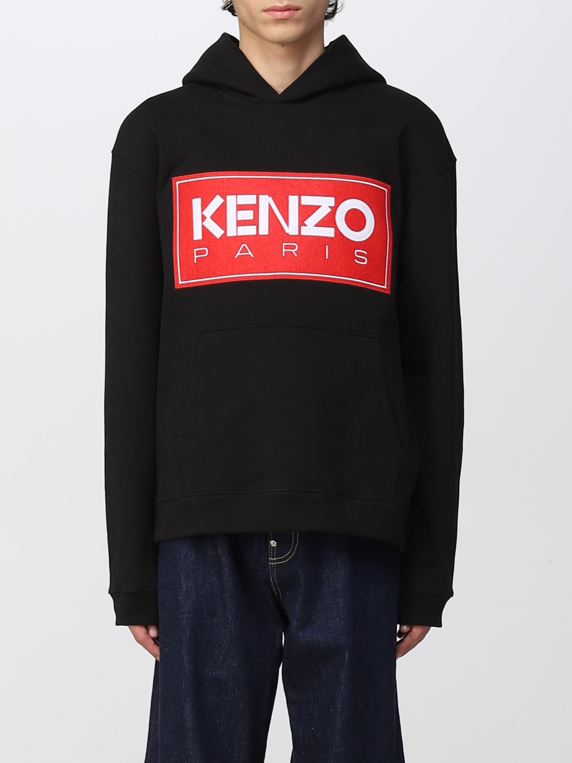 Black kenzo hoodie online