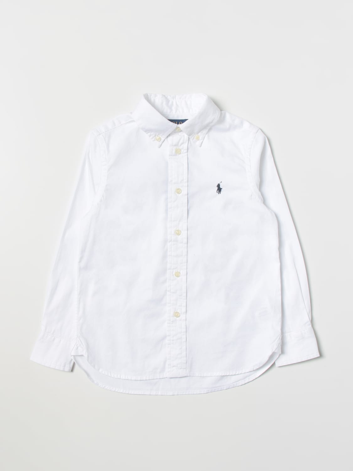 POLO RALPH LAUREN SHIRT: Shirt kids Polo Ralph Lauren, White - Img 1
